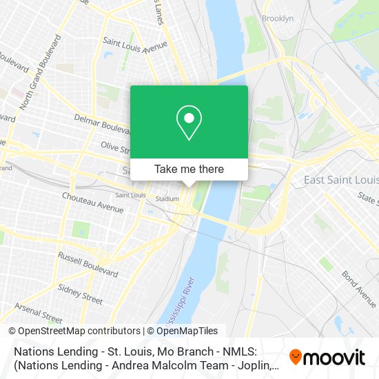 Nations Lending - St. Louis, Mo Branch - NMLS: map