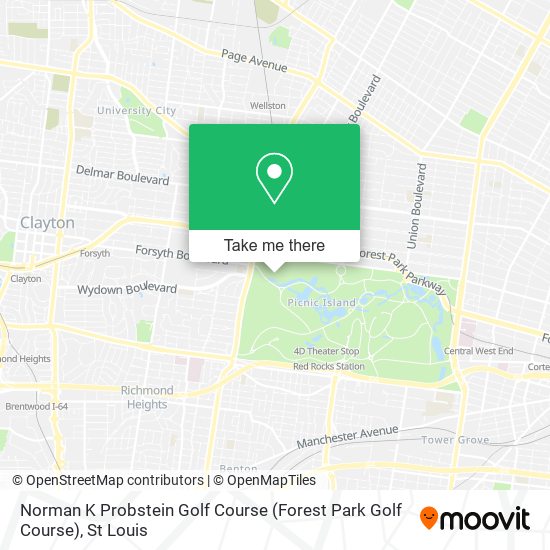 Norman K Probstein Golf Course (Forest Park Golf Course) map