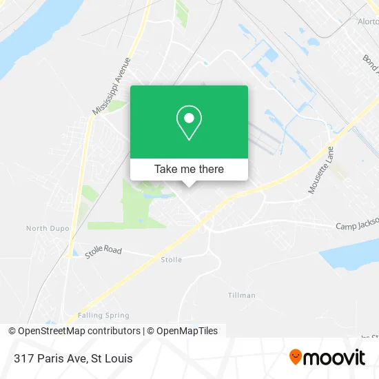 317 Paris Ave map