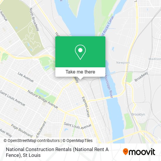 Mapa de National Construction Rentals (National Rent A Fence)