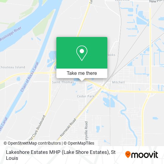 Lakeshore Estates MHP (Lake Shore Estates) map