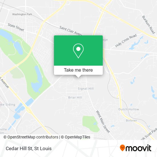 Mapa de Cedar Hill St