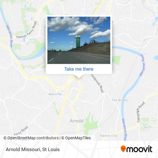 Mapa de Arnold Missouri