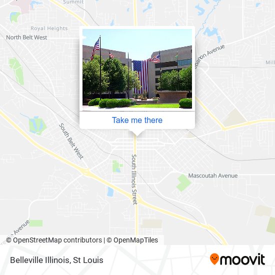 Belleville Illinois map