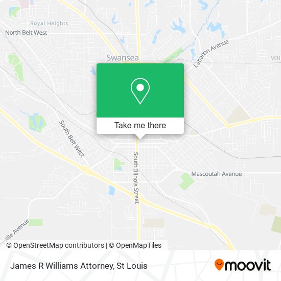 Mapa de James R Williams Attorney