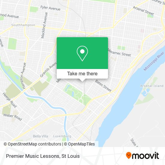 Premier Music Lessons map