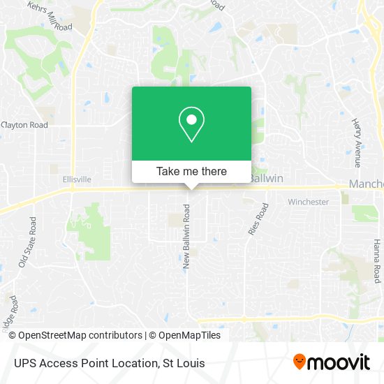 UPS Access Point Location map