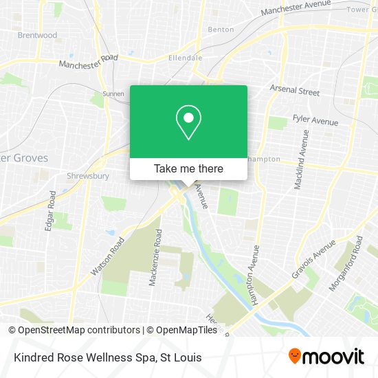 Kindred Rose Wellness Spa map