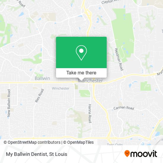 My Ballwin Dentist map