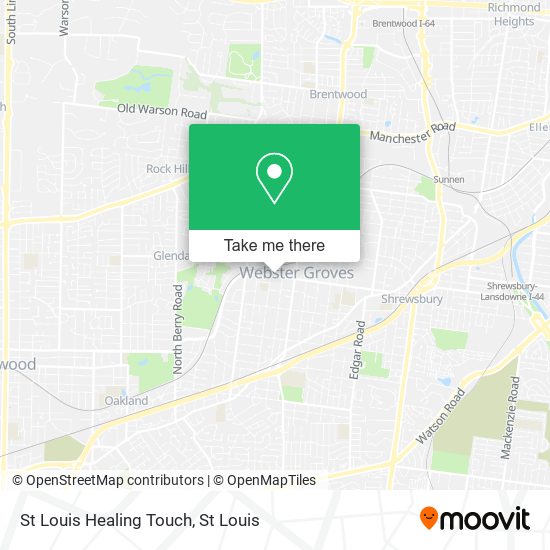 St Louis Healing Touch map