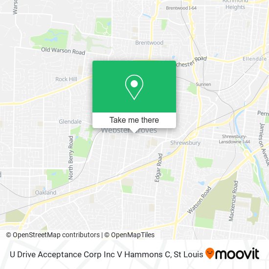 U Drive Acceptance Corp Inc V Hammons C map