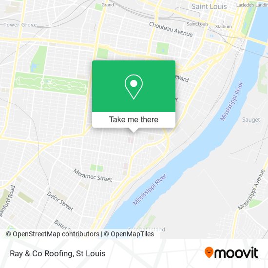 Ray & Co Roofing map