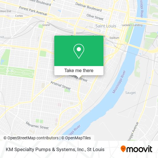 Mapa de KM Specialty Pumps & Systems, Inc.