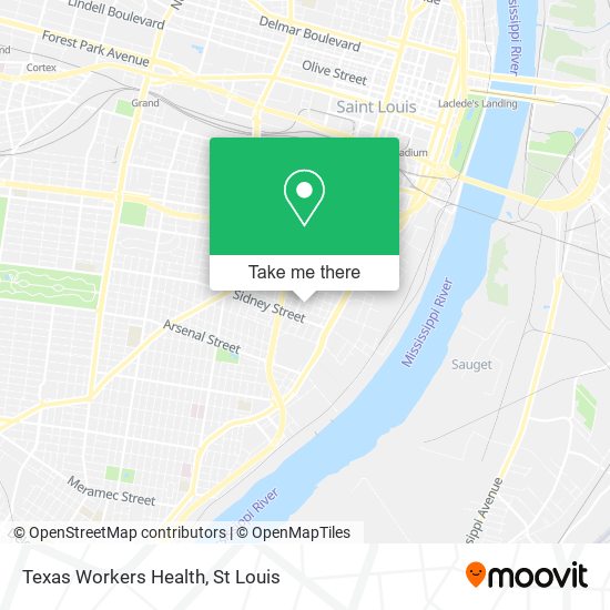 Mapa de Texas Workers Health