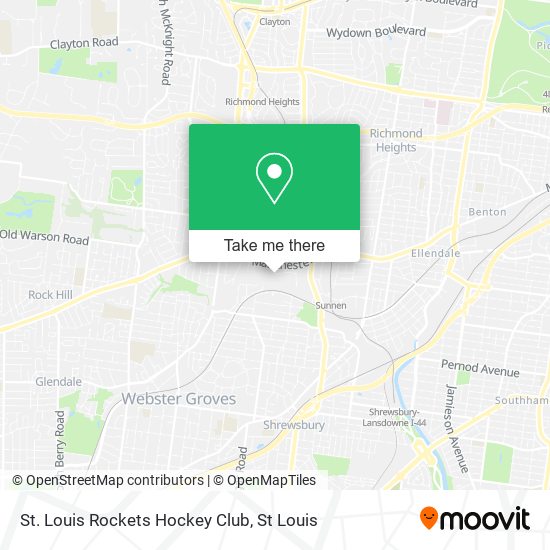 Mapa de St. Louis Rockets Hockey Club