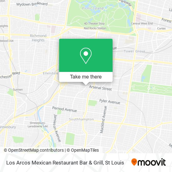 Los Arcos Mexican Restaurant Bar & Grill map