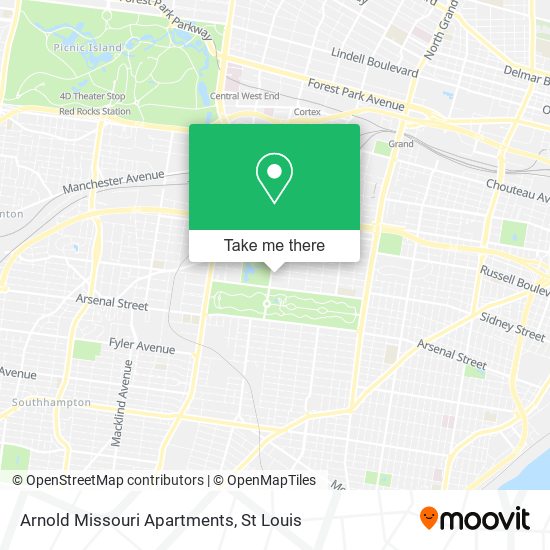 Arnold Missouri Apartments map