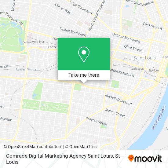 Comrade Digital Marketing Agency Saint Louis map
