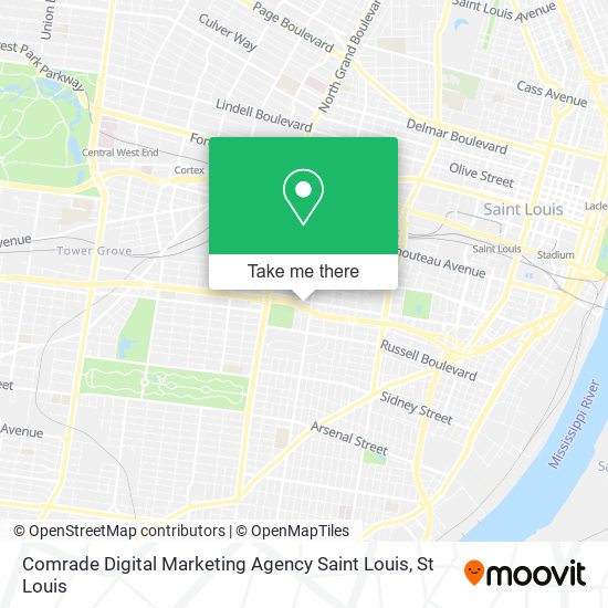 Mapa de Comrade Digital Marketing Agency Saint Louis