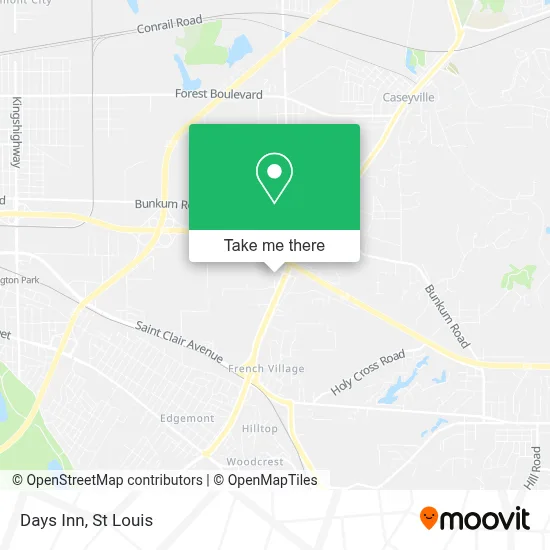 Days Inn map