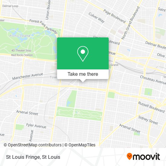 Mapa de St Louis Fringe