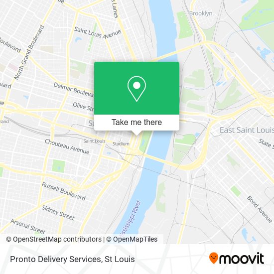 Pronto Delivery Services map