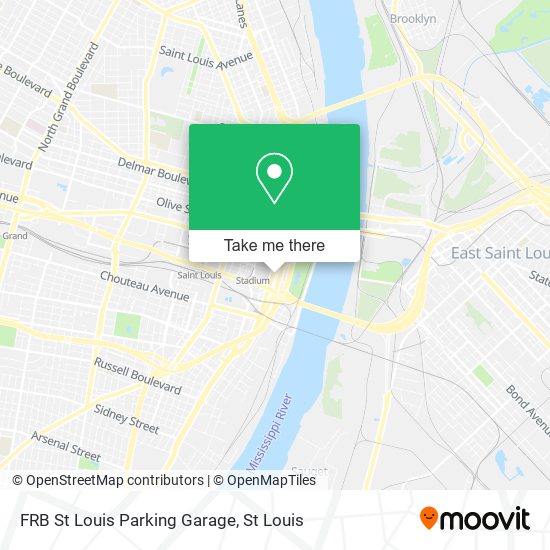 Mapa de FRB St Louis Parking Garage