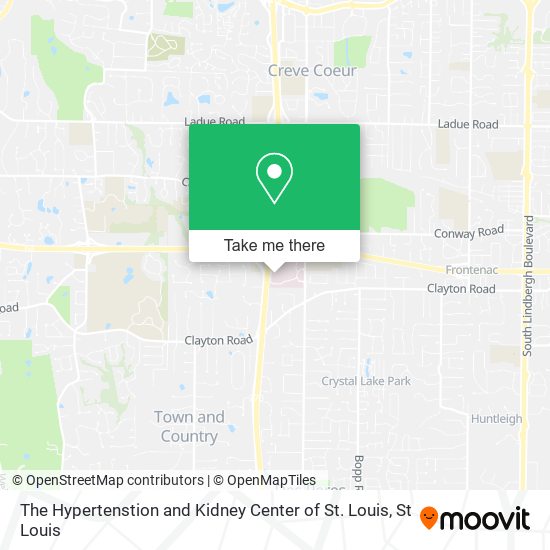 Mapa de The Hypertenstion and Kidney Center of St. Louis