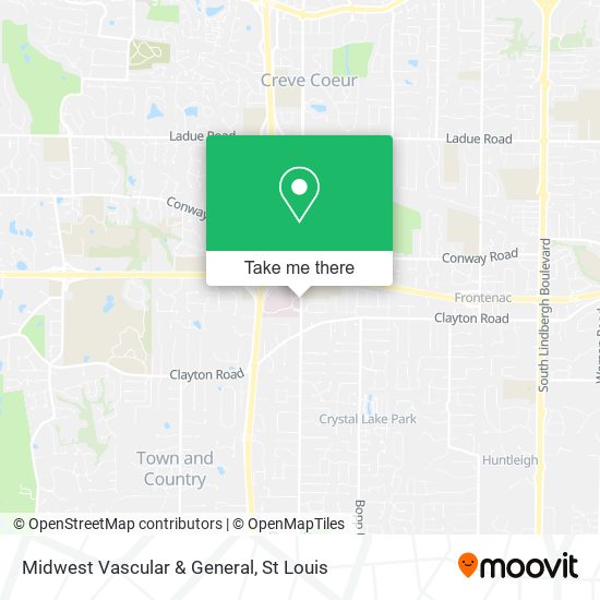 Midwest Vascular & General map