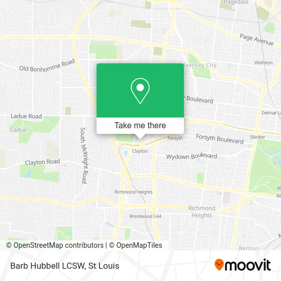 Barb Hubbell LCSW map