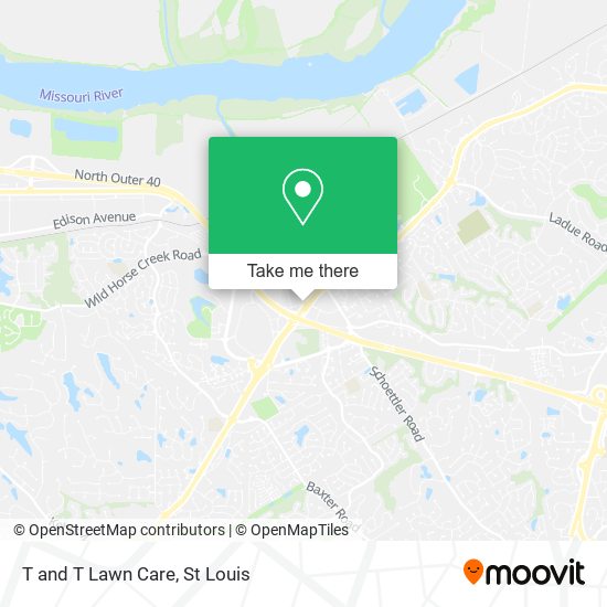 T and T Lawn Care map