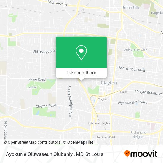 Ayokunle Oluwaseun Olubaniyi, MD map