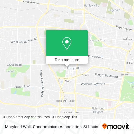 Maryland Walk Condominium Association map