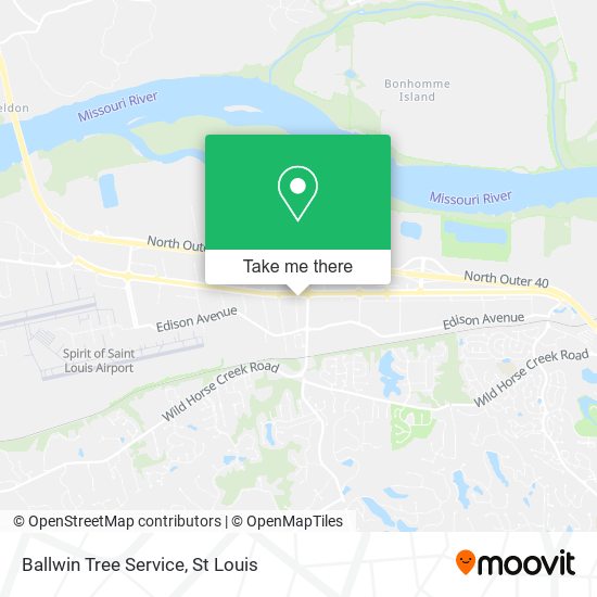 Mapa de Ballwin Tree Service