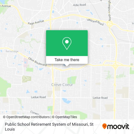 Mapa de Public School Retirement System of Missouri