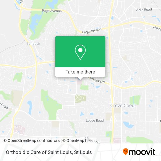 Mapa de Orthopidic Care of Saint Louis