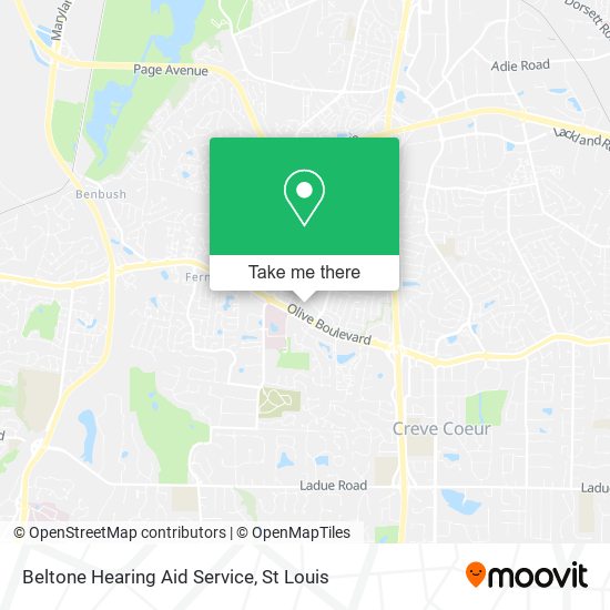 Beltone Hearing Aid Service map
