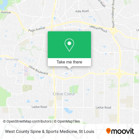 West County Spine & Sports Medicine map