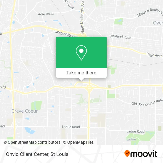 Onvio Client Center map