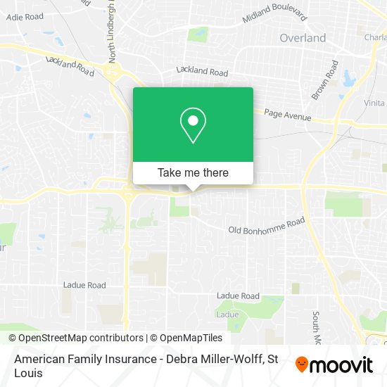 American Family Insurance - Debra Miller-Wolff map