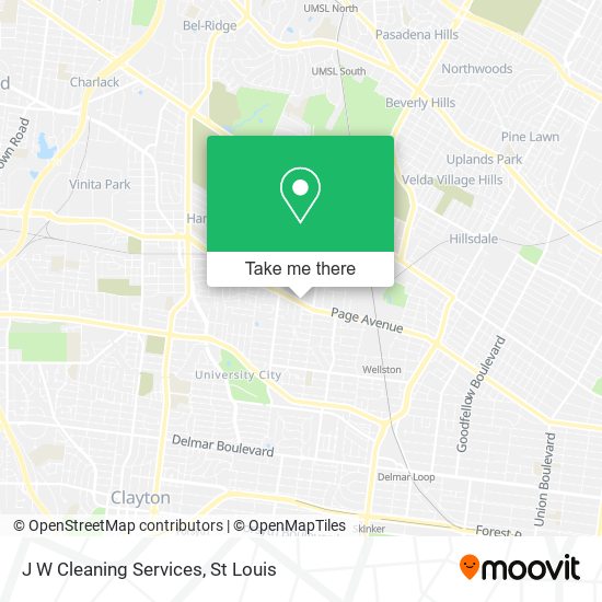 J W Cleaning Services map