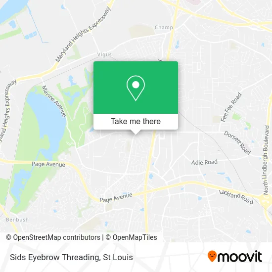 Sids Eyebrow Threading map