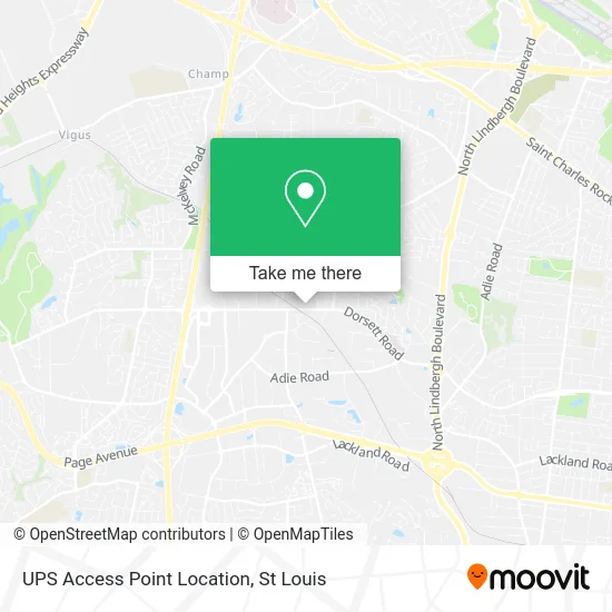 UPS Access Point Location map