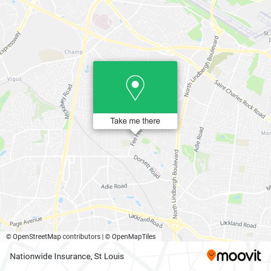 Mapa de Nationwide Insurance