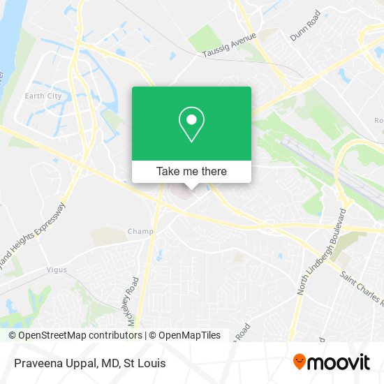 Praveena Uppal, MD map