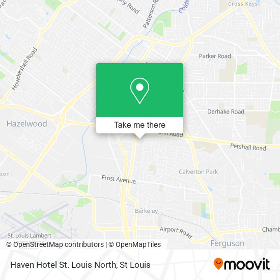 Haven Hotel St. Louis North map