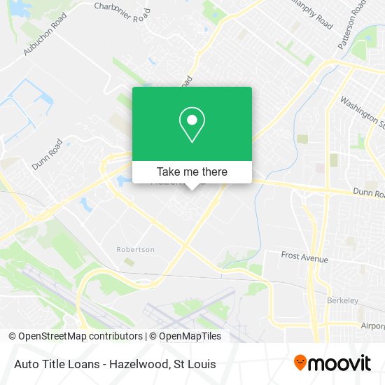 Auto Title Loans - Hazelwood map