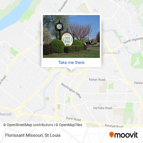 Mapa de Florissant Missouri