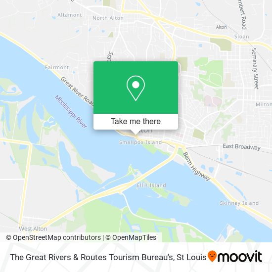 The Great Rivers & Routes Tourism Bureau's map