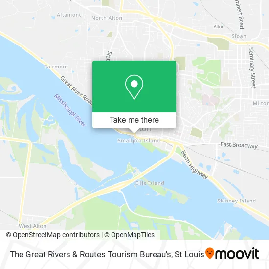 The Great Rivers & Routes Tourism Bureau's map